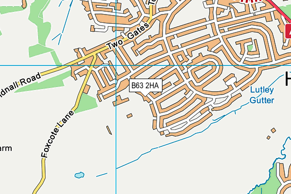 B63 2HA map - OS VectorMap District (Ordnance Survey)