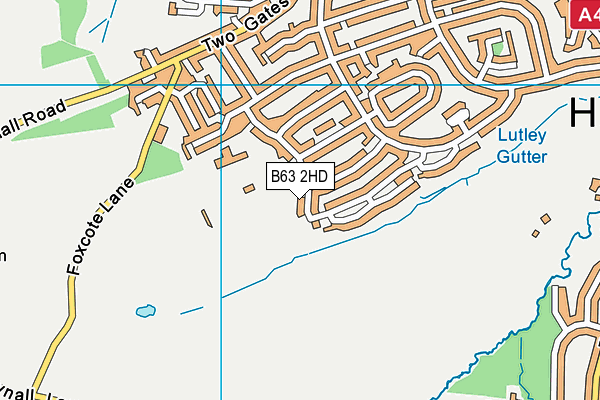B63 2HD map - OS VectorMap District (Ordnance Survey)