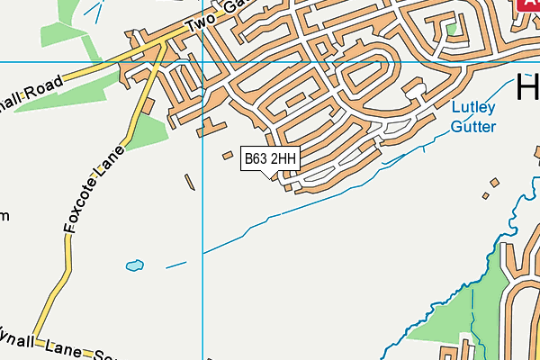B63 2HH map - OS VectorMap District (Ordnance Survey)