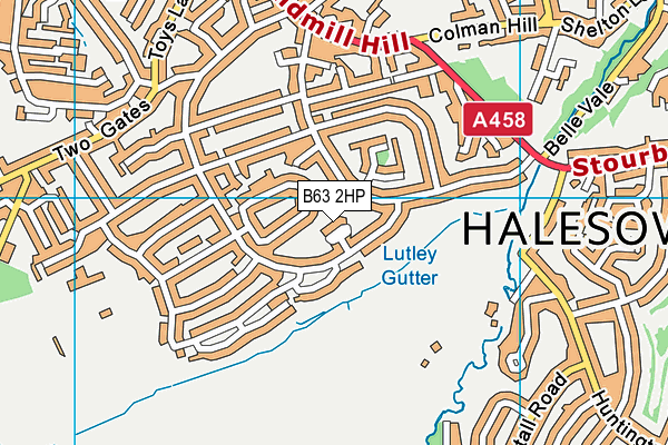 B63 2HP map - OS VectorMap District (Ordnance Survey)