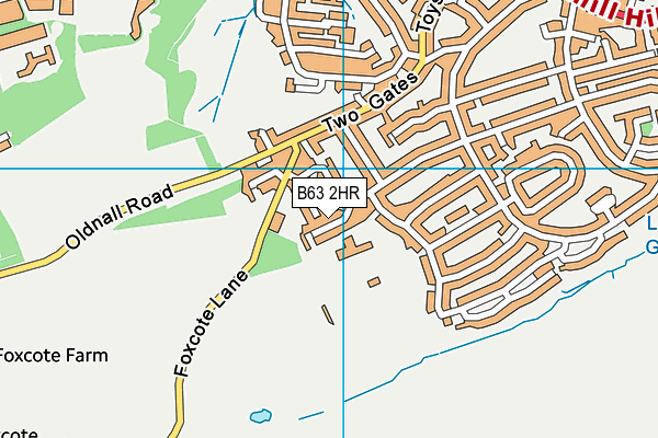 B63 2HR map - OS VectorMap District (Ordnance Survey)