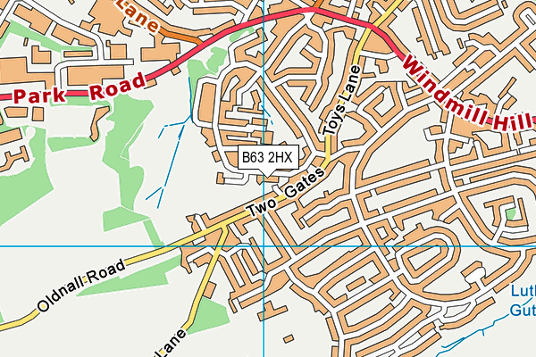B63 2HX map - OS VectorMap District (Ordnance Survey)