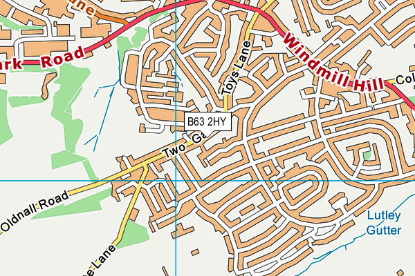 B63 2HY map - OS VectorMap District (Ordnance Survey)