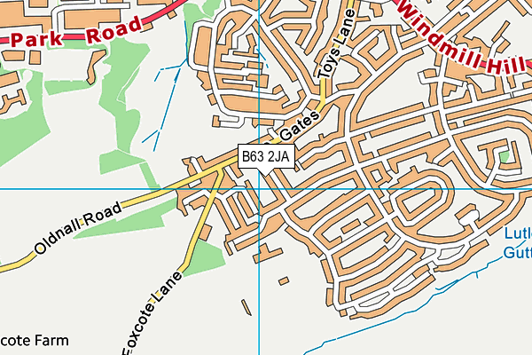 B63 2JA map - OS VectorMap District (Ordnance Survey)