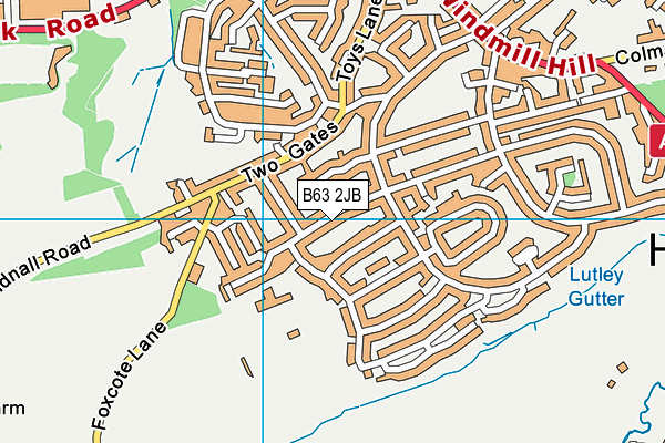 B63 2JB map - OS VectorMap District (Ordnance Survey)