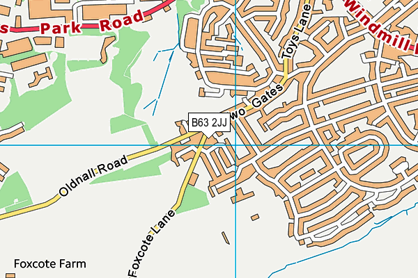 B63 2JJ map - OS VectorMap District (Ordnance Survey)