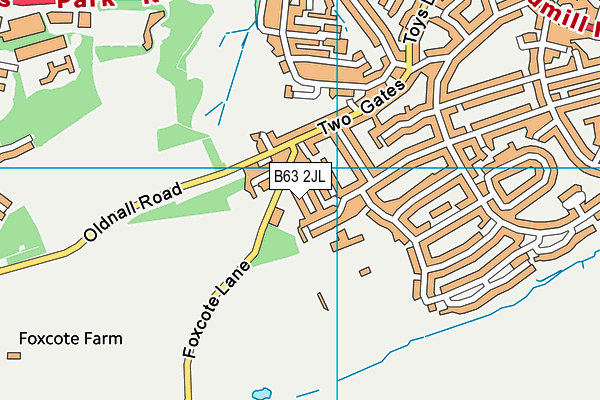B63 2JL map - OS VectorMap District (Ordnance Survey)