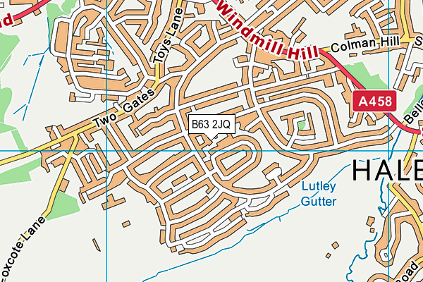B63 2JQ map - OS VectorMap District (Ordnance Survey)