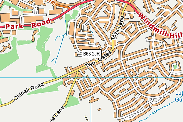 B63 2JR map - OS VectorMap District (Ordnance Survey)