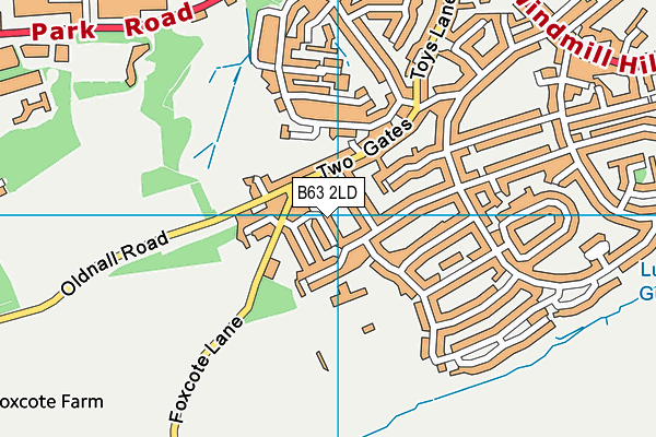 B63 2LD map - OS VectorMap District (Ordnance Survey)