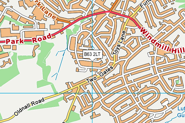 B63 2LT map - OS VectorMap District (Ordnance Survey)