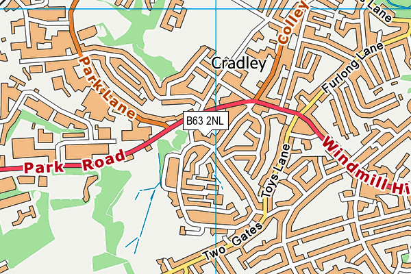 B63 2NL map - OS VectorMap District (Ordnance Survey)