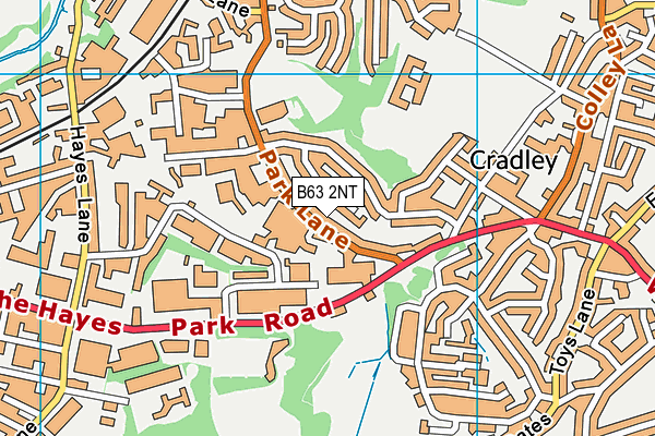 B63 2NT map - OS VectorMap District (Ordnance Survey)