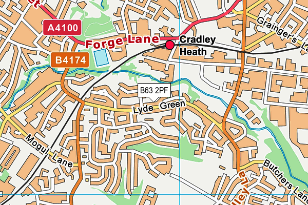 B63 2PF map - OS VectorMap District (Ordnance Survey)