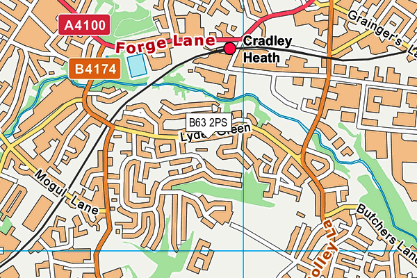 B63 2PS map - OS VectorMap District (Ordnance Survey)