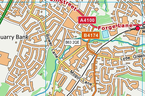 B63 2QE map - OS VectorMap District (Ordnance Survey)
