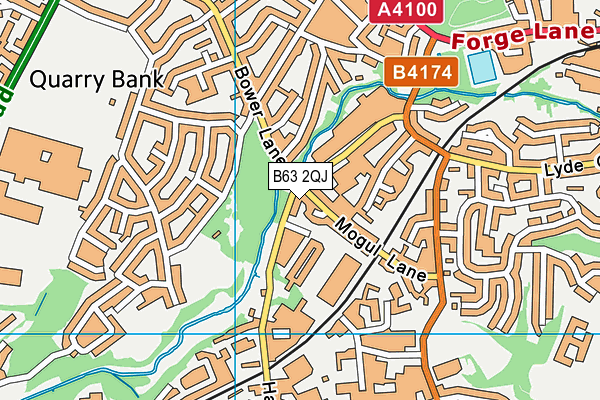 B63 2QJ map - OS VectorMap District (Ordnance Survey)