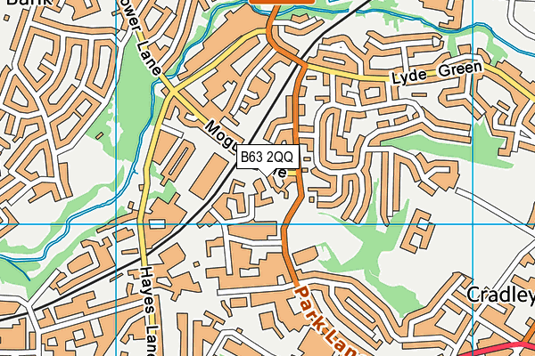 B63 2QQ map - OS VectorMap District (Ordnance Survey)