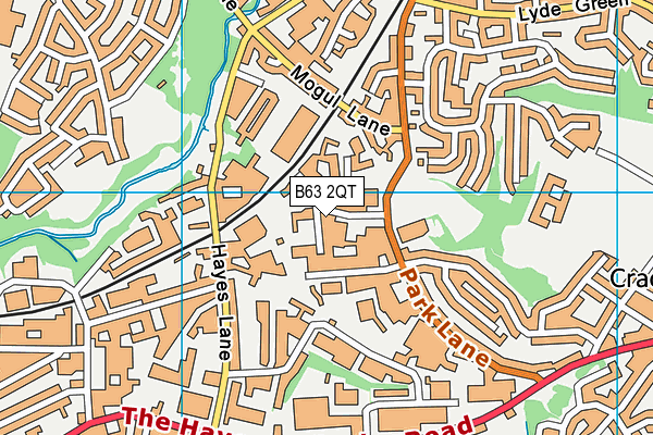 B63 2QT map - OS VectorMap District (Ordnance Survey)