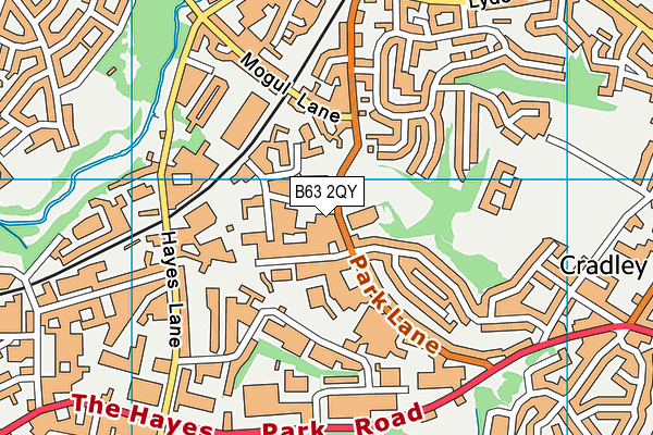 B63 2QY map - OS VectorMap District (Ordnance Survey)