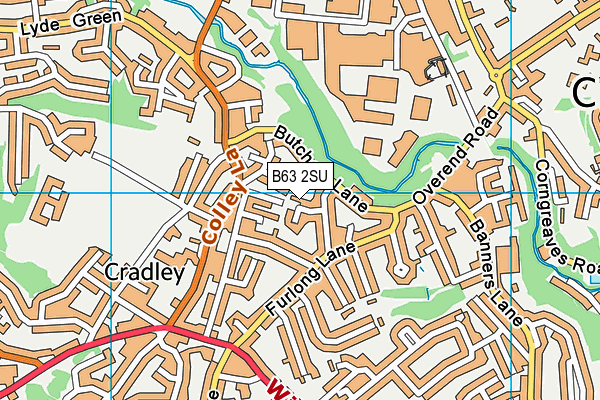 B63 2SU map - OS VectorMap District (Ordnance Survey)