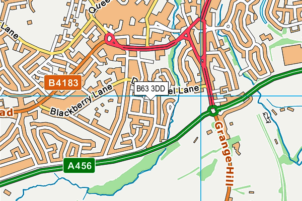 B63 3DD map - OS VectorMap District (Ordnance Survey)