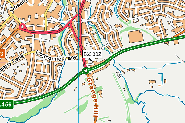 B63 3DZ map - OS VectorMap District (Ordnance Survey)