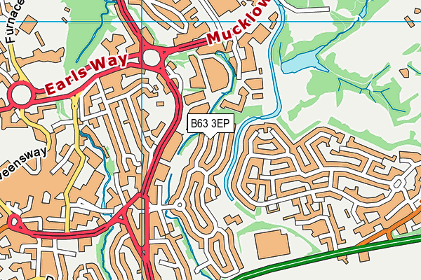 B63 3EP map - OS VectorMap District (Ordnance Survey)