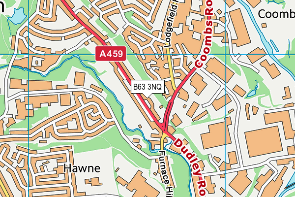 B63 3NQ map - OS VectorMap District (Ordnance Survey)