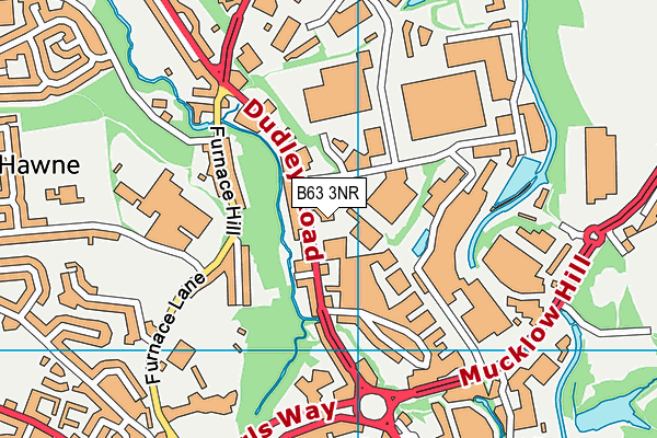 B63 3NR map - OS VectorMap District (Ordnance Survey)