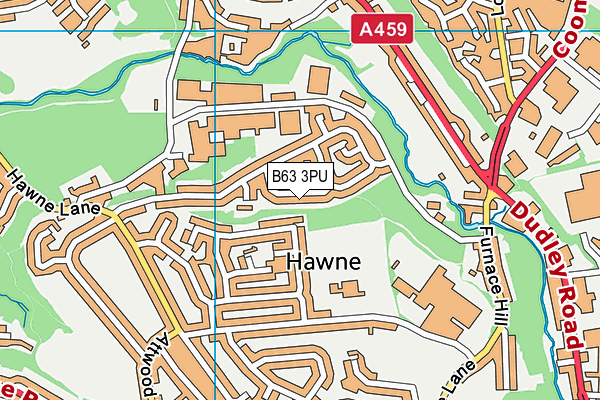 B63 3PU map - OS VectorMap District (Ordnance Survey)