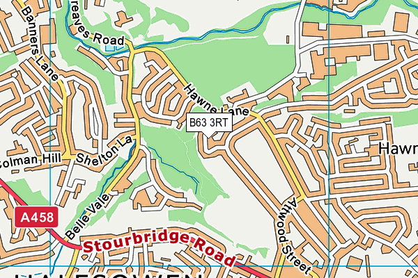 B63 3RT map - OS VectorMap District (Ordnance Survey)