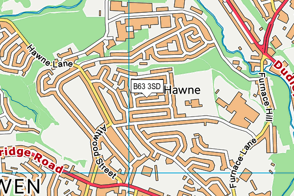 B63 3SD map - OS VectorMap District (Ordnance Survey)