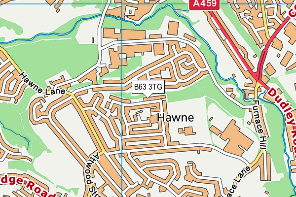 B63 3TG map - OS VectorMap District (Ordnance Survey)