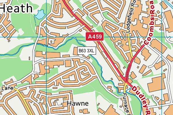 B63 3XL map - OS VectorMap District (Ordnance Survey)