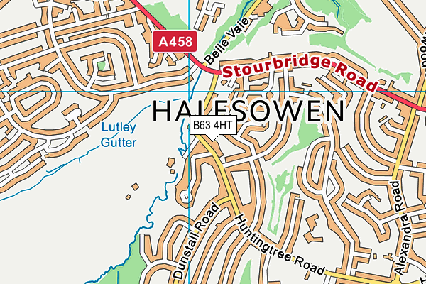 B63 4HT map - OS VectorMap District (Ordnance Survey)