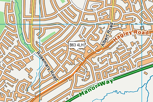 B63 4LH map - OS VectorMap District (Ordnance Survey)