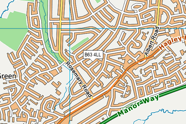 B63 4LL map - OS VectorMap District (Ordnance Survey)