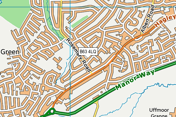 B63 4LQ map - OS VectorMap District (Ordnance Survey)