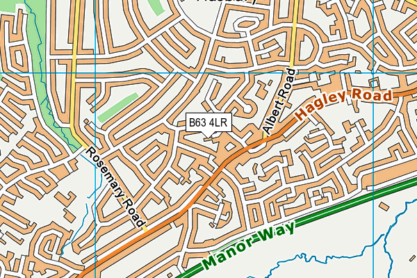 B63 4LR map - OS VectorMap District (Ordnance Survey)