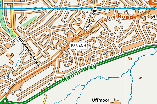 B63 4NH map - OS VectorMap District (Ordnance Survey)