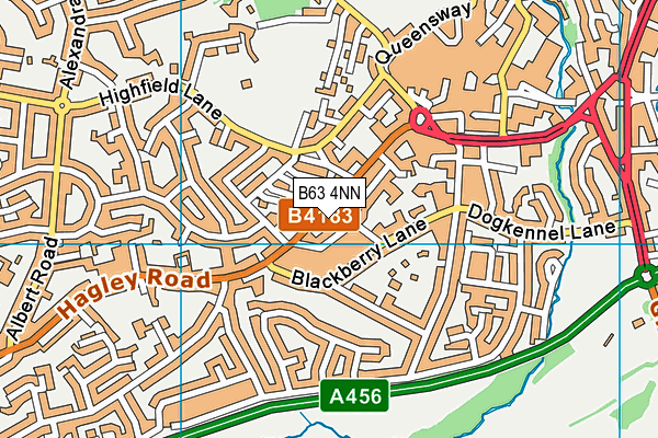 B63 4NN map - OS VectorMap District (Ordnance Survey)