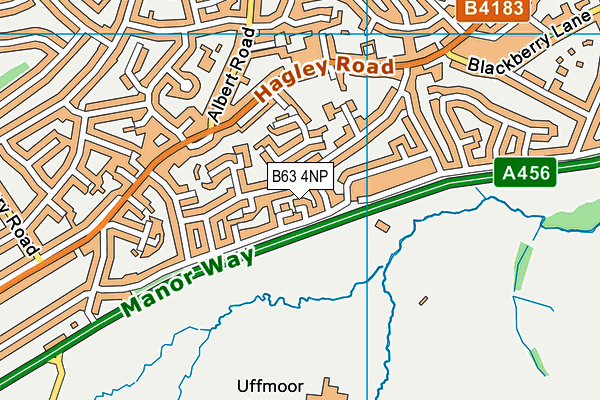 B63 4NP map - OS VectorMap District (Ordnance Survey)