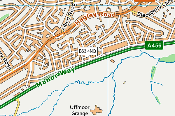 B63 4NQ map - OS VectorMap District (Ordnance Survey)