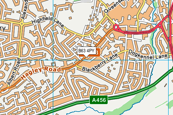 B63 4PY map - OS VectorMap District (Ordnance Survey)