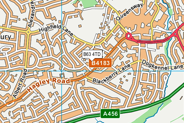 B63 4TD map - OS VectorMap District (Ordnance Survey)