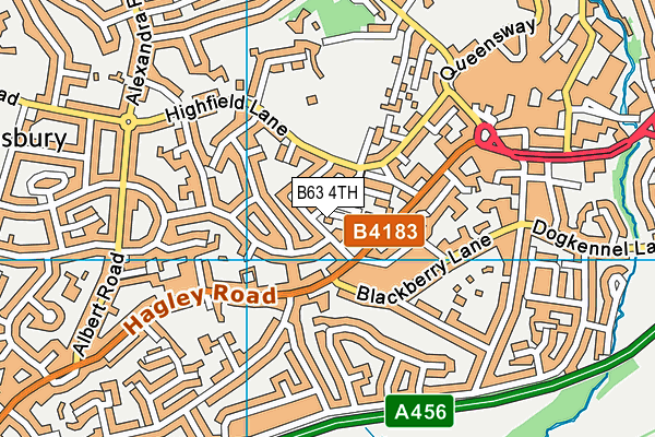 B63 4TH map - OS VectorMap District (Ordnance Survey)