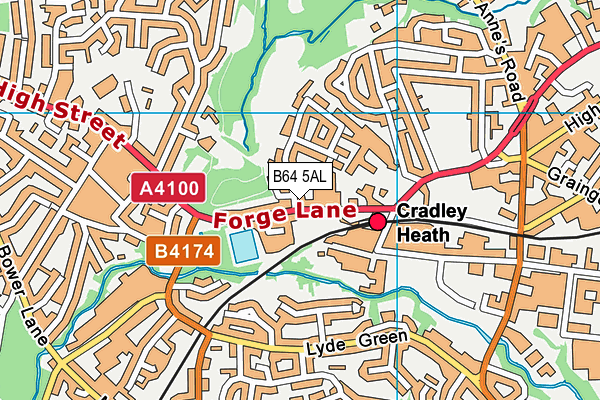 B64 5AL map - OS VectorMap District (Ordnance Survey)