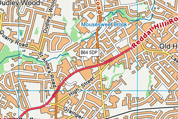 B64 5DP map - OS VectorMap District (Ordnance Survey)