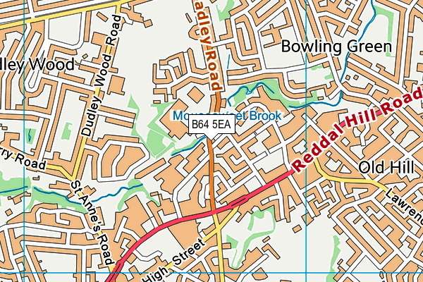 B64 5EA map - OS VectorMap District (Ordnance Survey)